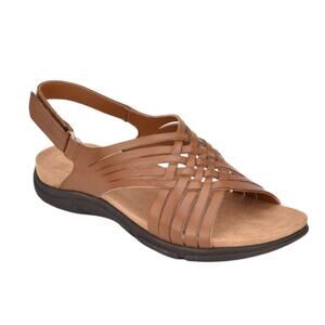 NEW Easy Spirit Women's Mar Sandals Brown Size 10M Slip On Comfort